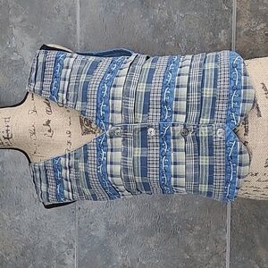 Denim Vest-Vintage TanTrum Blues M